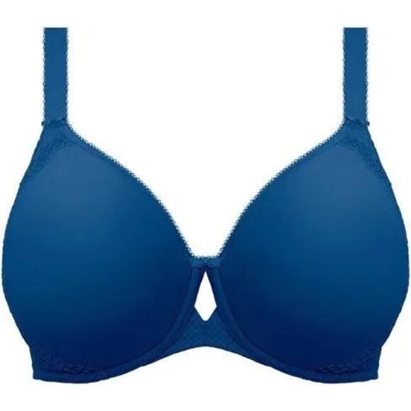Elomi NWT Full Figure Charley Molded Spacer Underwire T-shirt Bra Petrol Blue 34
